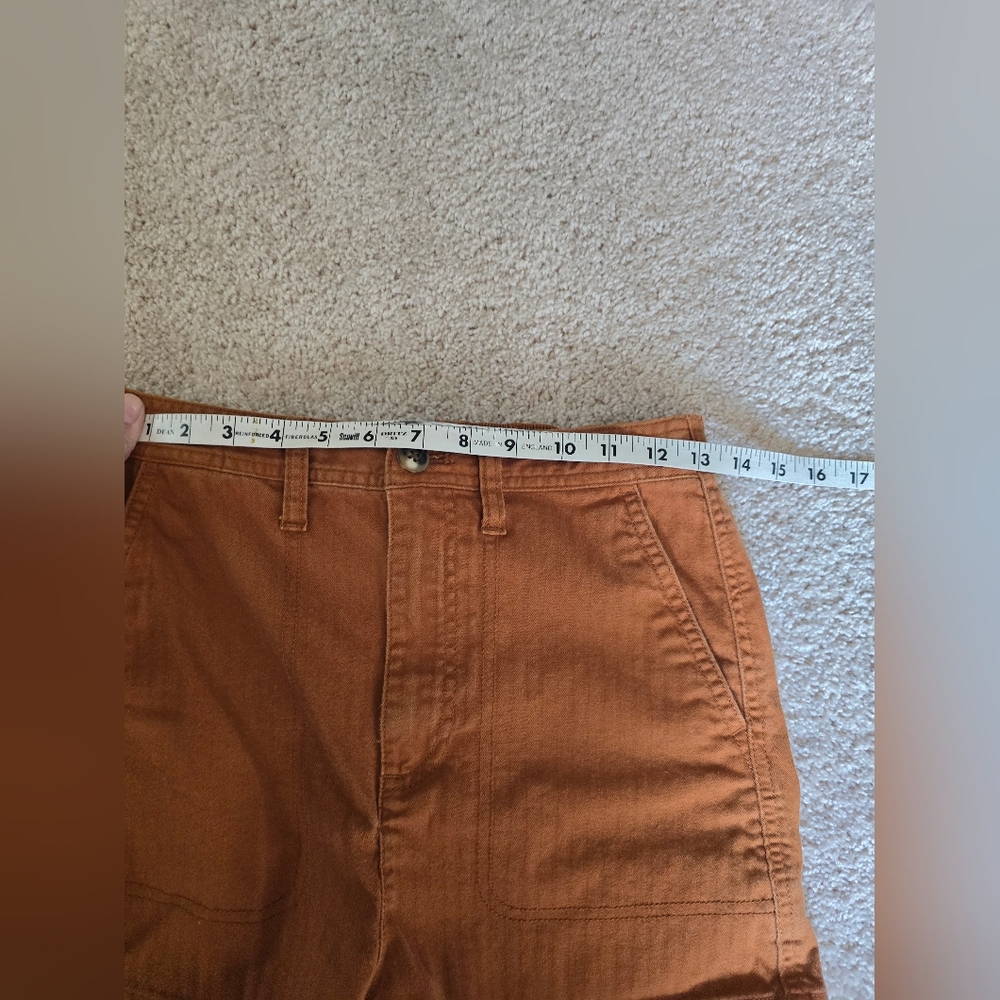 Madewell Camp Shorts Burnt Sienna Size XS Womens High Waisted - Picture 4 of 8